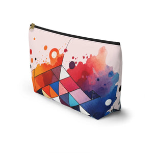 Vibrant Abstract Art Pouch – Travel Makeup Bag - Dipaliz - Bags