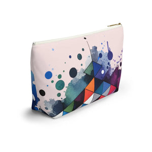 Vibrant Abstract Art Pouch – Travel Makeup Bag - Dipaliz - Bags