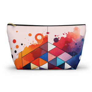 Vibrant Abstract Art Pouch - Makeup and Travel Bag - Dipaliz - Cosmetic & Toiletry Bags