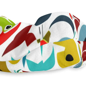 Colorful Abstract Birds Scrunchie - Stylish Hair Accessories - Dipaliz - 4’’ × - Ponytail Holders