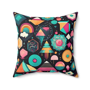 Colorful Abstract Pattern Polyester Square Pillow - Dipaliz - Throw Pillows