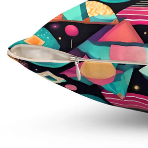 Colorful Abstract Pattern Polyester Square Pillow - Dipaliz - Throw Pillows