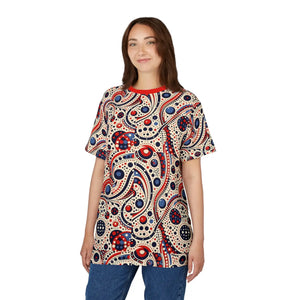 Colorful Abstract Pattern Unisex Tee - Polyester Fabric - Dipaliz - T-shirts