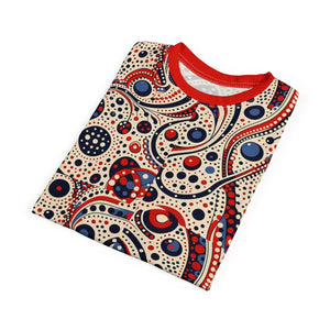 Colorful Abstract Pattern Unisex Tee - Polyester Fabric - Dipaliz - T-shirts