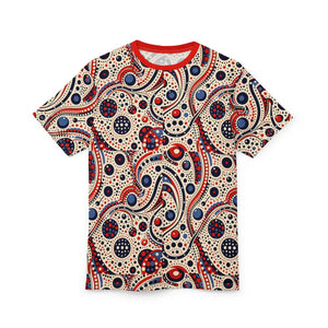 Colorful Abstract Pattern Unisex Tee - Polyester Fabric - Dipaliz - T-shirts