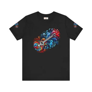 Artistic Unisex Tee - Colorful Vibrant Design Comfort - Dipaliz - T-shirts