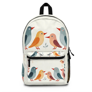 Vibrant Bird Pattern Backpack - Nature Lovers Travel - Dipaliz - Backpacks