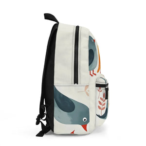 Vibrant Bird Pattern Backpack - Nature Lovers Travel - Dipaliz - Backpacks