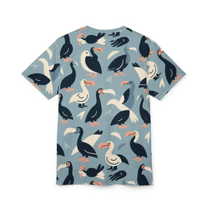 Colorful Bird Pattern Unique Aop Shirt - Fun Summer Tee - Dipaliz - T-shirts - s