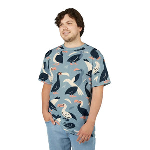 Colorful Bird Pattern Unique Aop Shirt - Fun Summer Tee - Dipaliz - T-shirts - s
