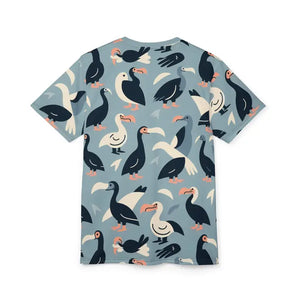 Fun Summer Tee - Colorful Bird Pattern Unique Aop Shirt - Dipaliz - T-shirts