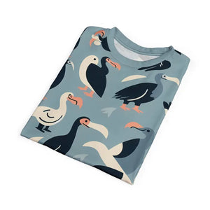Fun Summer Tee - Colorful Bird Pattern Unique Aop Shirt - Dipaliz - T-shirts