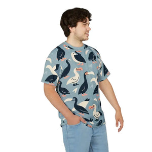 Fun Summer Tee - Colorful Bird Pattern Unique Aop Shirt - Dipaliz - T-shirts