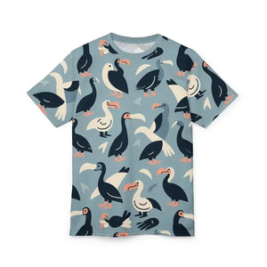 Fun Summer Tee - Colorful Bird Pattern Unique Aop Shirt - Dipaliz - T-shirts