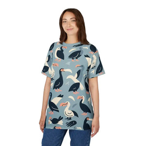 Fun Summer Tee - Colorful Bird Pattern Unique Aop Shirt - Dipaliz - T-shirts