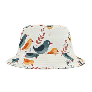 Colorful Bird Print Bucket Hat Summer Style - Dipaliz - Hats