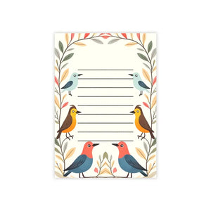 Colorful Bird Sticky Note Pads - Vibrant Desk Organization - Dipaliz - Notes