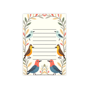 Vibrant Bird Sticky Note Pads - Colorful Desk Decor - Dipaliz - Notes