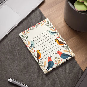 Vibrant Bird Sticky Note Pads - Colorful Desk Decor - Dipaliz - Notes