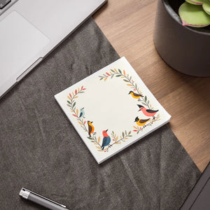 Vibrant Bird Sticky Note Pads - Colorful Desk Decor - Dipaliz - Notes