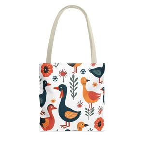 Bold Colorful Birds Tote Bags - Canvas Daily - Dipaliz - Shopping Totes