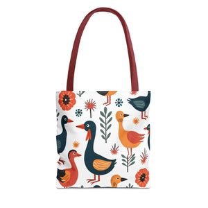 Bold Colorful Birds Tote Bags - Canvas Daily - Dipaliz - Shopping Totes
