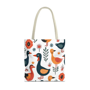 Bold Colorful Birds Tote Bags - Canvas Daily - Dipaliz - Shopping Totes