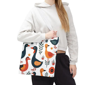 Bold Colorful Birds Tote Bags - Statement Style - Dipaliz - Shopping Totes