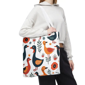 Bold Colorful Birds Tote Bags - Statement Style - Dipaliz - Shopping Totes