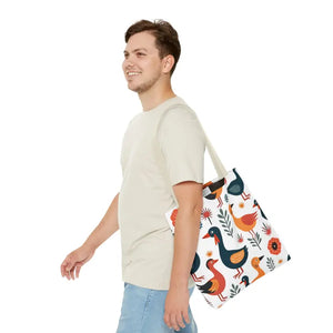 Bold Colorful Birds Tote Bags - Statement Style - Dipaliz - Shopping Totes