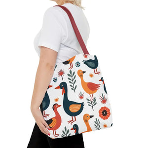 Bold Colorful Birds Tote Bags - Statement Style - Dipaliz - Shopping Totes