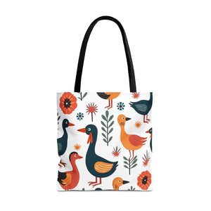Bold Colorful Birds Tote Bags - Statement Style - Dipaliz - Shopping Totes