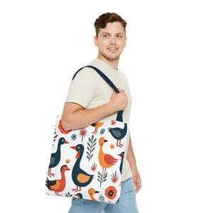 Bold Colorful Birds Tote Bags - Statement Style - Dipaliz - Shopping Totes