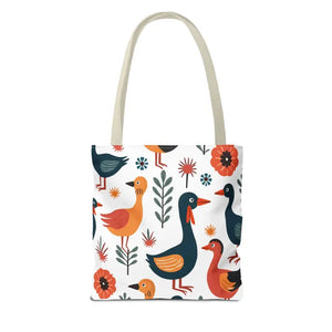 Bold Colorful Birds Tote Bags - Statement Style - Dipaliz - Shopping Totes