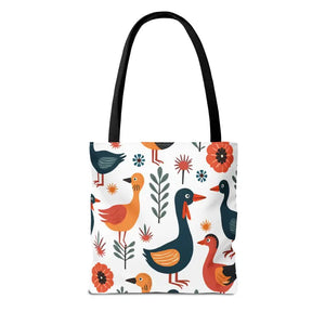 Bold Colorful Birds Tote Bags - Statement Style - Dipaliz - Shopping Totes