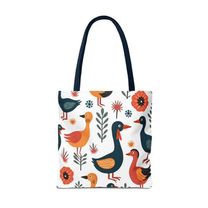 Bold Colorful Birds Tote Bags - Statement Style - Dipaliz - Shopping Totes