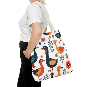 Bold Colorful Birds Tote Bags - Statement Style - Dipaliz - Shopping Totes