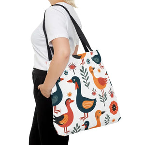 Bold Colorful Birds Tote Bags - Statement Style - Dipaliz - Shopping Totes