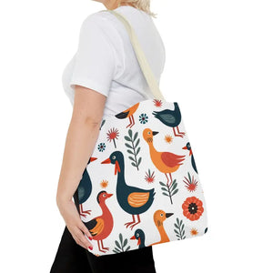 Bold Colorful Birds Tote Bags - Statement Style - Dipaliz - Shopping Totes