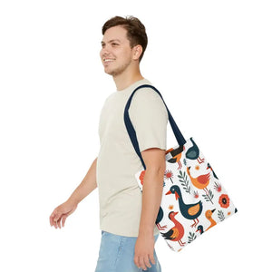 Bold Colorful Birds Tote Bags - Statement Style - Dipaliz - Shopping Totes
