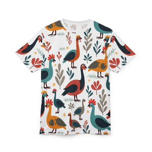 Vibrant Unisex Cut Sew Tee - Colorful Birds - Dipaliz - T-shirts - s