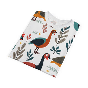 Vibrant Unisex Cut Sew Tee - Colorful Birds - Dipaliz - T-shirts - s
