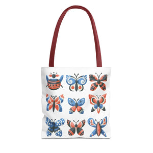 Vibrant Colorful Butterflies Aop Tote Bag - Dipaliz - Bags