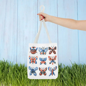 Colorful Butterflies Aop Tote Bag Vibrant Style Dipaliz - Bags