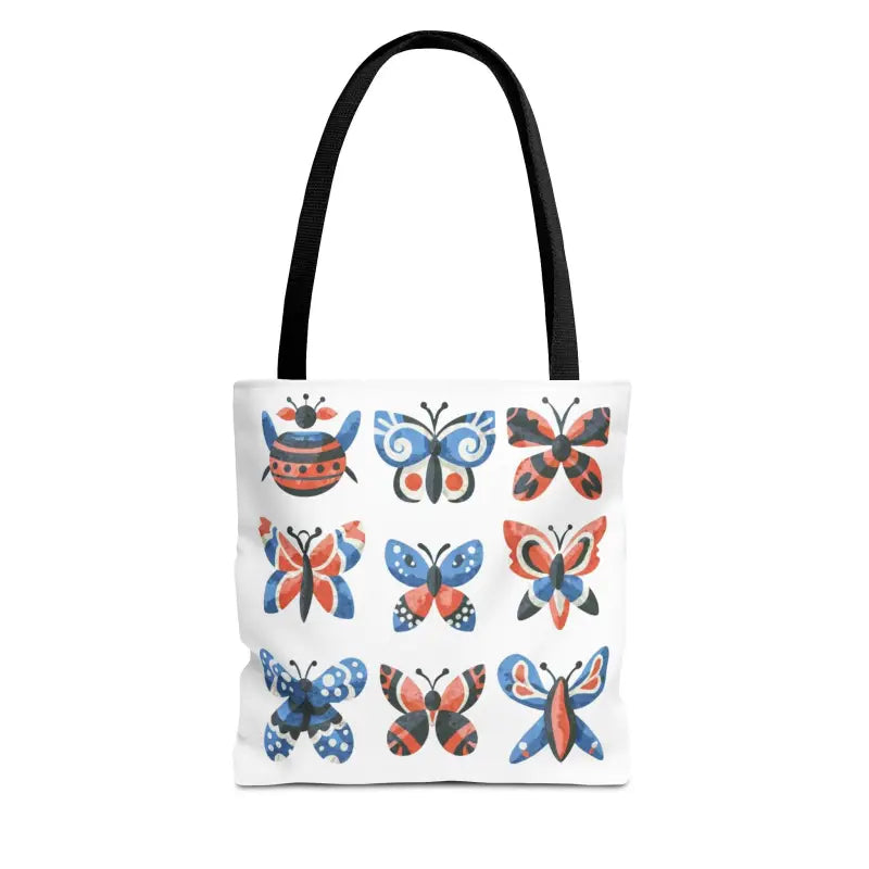 Colorful Butterflies Aop Tote Bag - Stylish and Versatile - Bags