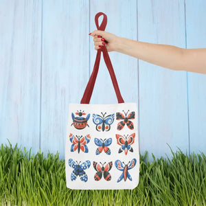 Colorful Butterflies Aop Tote Bag Vibrant Style Dipaliz - Bags