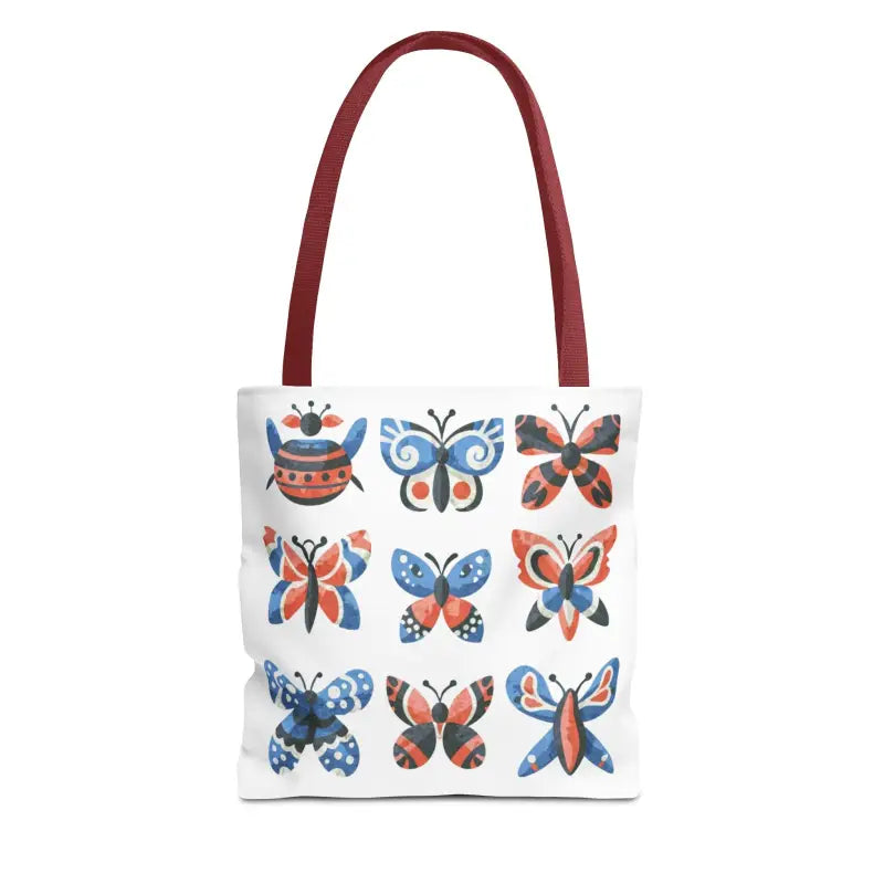 Colorful Butterflies Aop Tote Bag - Stylish and Versatile - Bags