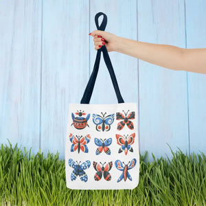 Colorful Butterflies Aop Tote Bag Vibrant Style Dipaliz - Bags