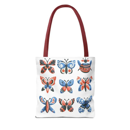 Colorful Butterflies Aop Tote Bag - Stylish and Versatile - Bags