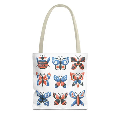 Colorful Butterflies Aop Tote Bag - Stylish and Versatile - Bags